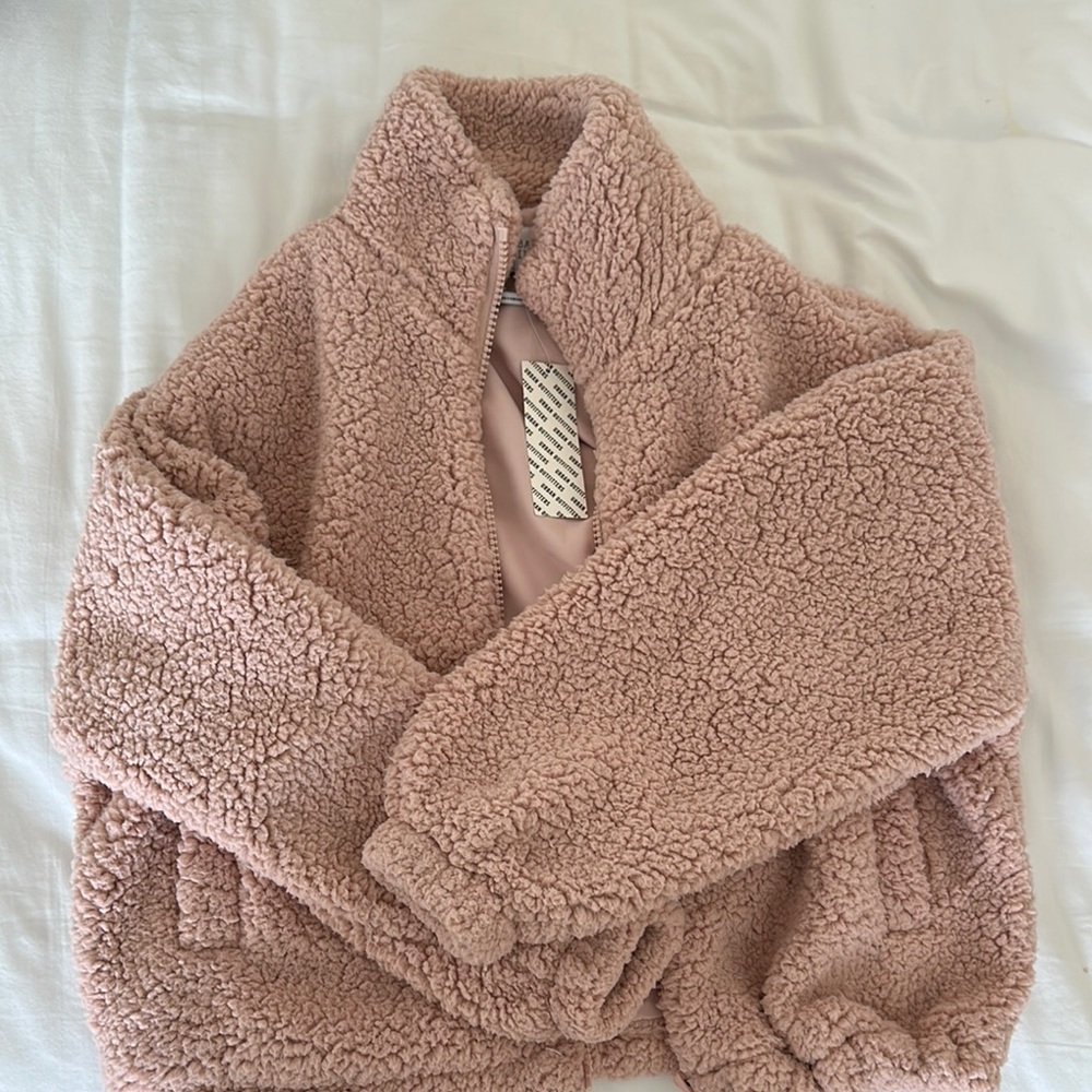 Urban Outfitters Pink Sherpa Jacket